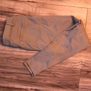 Khaki colored jeggings